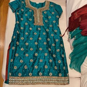 Salwar Kameez Indian Dress Pant suit
